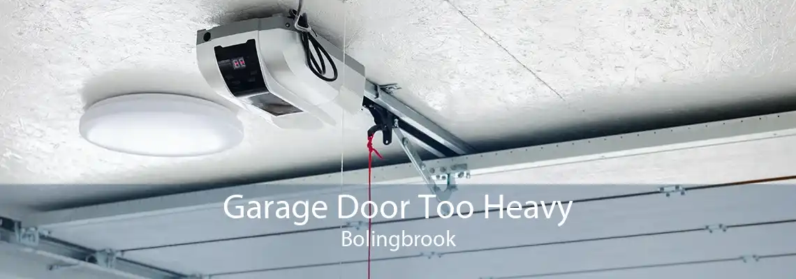Garage Door Too Heavy Bolingbrook